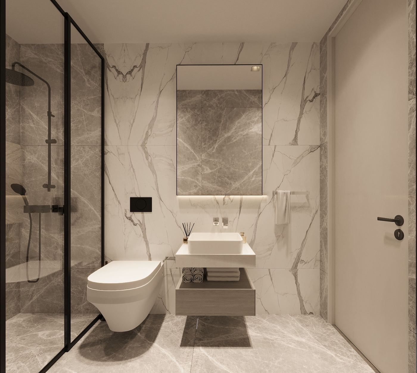 Banyo, cam duşakabin